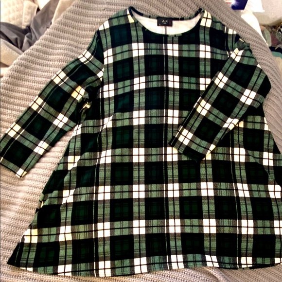 Plaid Tunic Dress - Picture 1 of 2